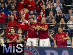17.03.2025, Fussball, das FC Bayern Mnchen Legenden-Turnier FRANZ BECKENBAUER CUP, im SAP-Garden Mnchen. v.li: Sebastian Rudy, Claudio Pizarro, Paulo Sergio, Giovanne Elber,  (alle Bayern Mnchen)