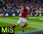 17.03.2025, Fussball, das FC Bayern Mnchen Legenden-Turnier FRANZ BECKENBAUER CUP, im SAP-Garden Mnchen. Arjen Robben (Bayern Mnchen) jubelt 