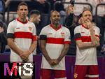 17.03.2025, Fussball, das FC Bayern Mnchen Legenden-Turnier FRANZ BECKENBAUER CUP, im SAP-Garden Mnchen. v.li: Fernando Meira, Cacau,