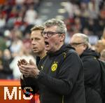 17.03.2025, Fussball, das FC Bayern Mnchen Legenden-Turnier FRANZ BECKENBAUER CUP, im SAP-Garden Mnchen. Stadionsprecher Norbert Dickel (Dortmund).