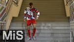 04.04.2025, Fussball 1. Bundesliga 2024/2025, 28. Spieltag, FC Augsburg - FC Bayern Mnchen, in der WWK-Arena Augsburg, Thomas Mller (Bayern Mnchen)
 

