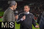 04.04.2025, Fussball 1. Bundesliga 2024/2025, 28. Spieltag, FC Augsburg - FC Bayern Mnchen, in der WWK-Arena Augsburg, Sportvorstand Max Eberl (Bayern Mnchen) beim DAZN Interview.