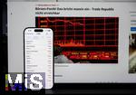 07.04.2025, Thema Brsenbeben nach dem Zoll-Streit aus Amerika: Tagesaktuelle Brsen-Daten auf einem iPhone16 Smartphone-Screen: Aktuelle Daten vom DAX zeigen massive Kursverluste am Montag 07. April 2025 aufgrund der Zlle von Prsident Trump in den USA.