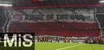 08.04.2025,  Fussball UEFA Championsleague 2024/2025: Viertelfinale Hinspiel, FC Bayern Mnchen - Inter Mailand, in der Allianz-Arena Mnchen. Choreografie - Kings of the cup
  

