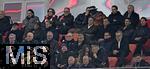 08.04.2025,  Fussball UEFA Championsleague 2024/2025: Viertelfinale Hinspiel, FC Bayern Mnchen - Inter Mailand, in der Allianz-Arena Mnchen. Karl Hopfner, Dieter Hoeness, Ex-Vorstandsvorsitzender Karl-Heinz Rummenigge (FC Bayern Mnchen) , Ehren-Prsident Uli Hoene (FC Bayern Mnchen, Hoeness) x, Sportvorstand Max Eberl (Bayern Mnchen) und Vorstandsvorsitzender Jan-Christian Dreesen (FC Bayern Mnchen) . Oberhalb Trainer Julian Nagelsmann (Deutschland) Co-Trainer Benjamin Glck (Deutschland) 
  

