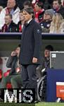 08.04.2025,  Fussball UEFA Championsleague 2024/2025: Viertelfinale Hinspiel, FC Bayern Mnchen - Inter Mailand, in der Allianz-Arena Mnchen. Trainer Simone Inzaghi (Inter Mailand) 
  

