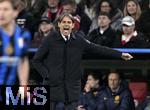 08.04.2025,  Fussball UEFA Championsleague 2024/2025: Viertelfinale Hinspiel, FC Bayern Mnchen - Inter Mailand, in der Allianz-Arena Mnchen.
  Trainer Simone Inzaghi (Inter Mailand) in Rage

