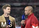 08.04.2025,  Fussball UEFA Championsleague 2024/2025: Viertelfinale Hinspiel, FC Bayern Mnchen - Inter Mailand, in der Allianz-Arena Mnchen.
  Trainer Vincent Kompany (FC Bayern Mnchen) beim Interview

