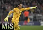 08.04.2025,  Fussball UEFA Championsleague 2024/2025: Viertelfinale Hinspiel, FC Bayern Mnchen - Inter Mailand, in der Allianz-Arena Mnchen. Torwart Yann Sommer (Inter Mailand) gestikuliert
  

