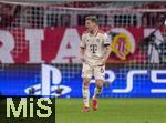 08.04.2025,  Fussball UEFA Championsleague 2024/2025: Viertelfinale Hinspiel, FC Bayern Mnchen - Inter Mailand, in der Allianz-Arena Mnchen. Joshua Kimmich (FC Bayern Mnchen) frustriert.