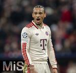 08.04.2025,  Fussball UEFA Championsleague 2024/2025: Viertelfinale Hinspiel, FC Bayern Mnchen - Inter Mailand, in der Allianz-Arena Mnchen. Leroy Sane (Bayern Mnchen) in Rage 