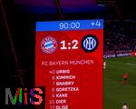 08.04.2025,  Fussball UEFA Championsleague 2024/2025: Viertelfinale Hinspiel, FC Bayern Mnchen - Inter Mailand, in der Allianz-Arena Mnchen. Endstand 1:2 nach 90 Minuten