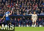 08.04.2025,  Fussball UEFA Championsleague 2024/2025: Viertelfinale Hinspiel, FC Bayern Mnchen - Inter Mailand, in der Allianz-Arena Mnchen. Trainer Simone Inzaghi (Inter Mailand) am Spielfeldrand in Rage.