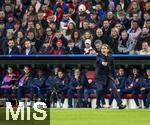 08.04.2025,  Fussball UEFA Championsleague 2024/2025: Viertelfinale Hinspiel, FC Bayern Mnchen - Inter Mailand, in der Allianz-Arena Mnchen. Trainer Simone Inzaghi (Inter Mailand) am Spielfeldrand in Rage.