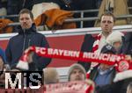 08.04.2025,  Fussball UEFA Championsleague 2024/2025: Viertelfinale Hinspiel, FC Bayern Mnchen - Inter Mailand, in der Allianz-Arena Mnchen. Trainer Julian Nagelsmann (Deutschland) auf der Tribne. re: Noel Beckenbauer