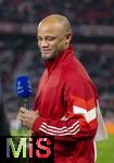 08.04.2025,  Fussball UEFA Championsleague 2024/2025: Viertelfinale Hinspiel, FC Bayern Mnchen - Inter Mailand, in der Allianz-Arena Mnchen. Trainer Vincent Kompany (FC Bayern Mnchen) beim Interview 