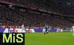 08.04.2025,  Fussball UEFA Championsleague 2024/2025: Viertelfinale Hinspiel, FC Bayern Mnchen - Inter Mailand, in der Allianz-Arena Mnchen. Werbebande FedEx