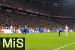 08.04.2025,  Fussball UEFA Championsleague 2024/2025: Viertelfinale Hinspiel, FC Bayern Mnchen - Inter Mailand, in der Allianz-Arena Mnchen. Werbebande FedEx 