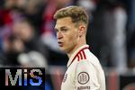 08.04.2025,  Fussball UEFA Championsleague 2024/2025: Viertelfinale Hinspiel, FC Bayern Mnchen - Inter Mailand, in der Allianz-Arena Mnchen. Joshua Kimmich (FC Bayern Mnchen) nachdenklich 