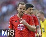 12.04.2025, Fussball 1. Bundesliga 2024/2025, 29. Spieltag,  FC Bayern Mnchen - Borussia Dortmund, in der Allianz-Arena Mnchen. Harry Kane (FC Bayern Mnchen) nachdenklich.

