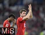 12.04.2025, Fussball 1. Bundesliga 2024/2025, 29. Spieltag,  FC Bayern Mnchen - Borussia Dortmund, in der Allianz-Arena Mnchen. Thomas Mller (FC Bayern Mnchen) ist enttuscht


