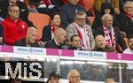 12.04.2025, Fussball 1. Bundesliga 2024/2025, 29. Spieltag,  FC Bayern Mnchen - Borussia Dortmund, in der Allianz-Arena Mnchen. Frustrierte Stimmung bei der Vereinsfhrung BVB, mit Matthias Sammer, Lars Ricken 

