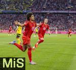 12.04.2025, Fussball 1. Bundesliga 2024/2025, 29. Spieltag,  FC Bayern Mnchen - Borussia Dortmund, in der Allianz-Arena Mnchen. Torjubel Serge Gnabry (FC Bayern Mnchen) 