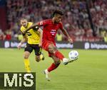 12.04.2025, Fussball 1. Bundesliga 2024/2025, 29. Spieltag,  FC Bayern Mnchen - Borussia Dortmund, in der Allianz-Arena Mnchen. Kingsley Coman (FC Bayern Mnchen) am Ball 