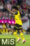 12.04.2025, Fussball 1. Bundesliga 2024/2025, 29. Spieltag,  FC Bayern Mnchen - Borussia Dortmund, in der Allianz-Arena Mnchen. Karim Adeyemi (Borussia Dortmund) in Rage