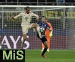 16.04.2025,  Fussball UEFA Championsleague 2024/2025: Viertelfinale Rckspiel, Inter Mailand - FC Bayern Mnchen, im Giuseppe Meazza Stadion (Mailand), Leroy Sane (Bayern Mnchen) 

