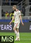 16.04.2025,  Fussball UEFA Championsleague 2024/2025: Viertelfinale Rckspiel, Inter Mailand - FC Bayern Mnchen, im Giuseppe Meazza Stadion (Mailand),Konrad Laimer (FC Bayern Mnchen) ist enttuscht 

