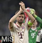 16.04.2025,  Fussball UEFA Championsleague 2024/2025: Viertelfinale Rckspiel, Inter Mailand - FC Bayern Mnchen, im Giuseppe Meazza Stadion (Mailand), Thomas Mller (FC Bayern Mnchen) ist traurig

