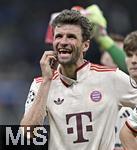 16.04.2025,  Fussball UEFA Championsleague 2024/2025: Viertelfinale Rckspiel, Inter Mailand - FC Bayern Mnchen, im Giuseppe Meazza Stadion (Mailand), Thomas Mller (FC Bayern Mnchen) ist traurig

