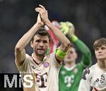 16.04.2025,  Fussball UEFA Championsleague 2024/2025: Viertelfinale Rckspiel, Inter Mailand - FC Bayern Mnchen, im Giuseppe Meazza Stadion (Mailand), Thomas Mller (FC Bayern Mnchen) ist traurig


