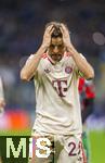 16.04.2025,  Fussball UEFA Championsleague 2024/2025: Viertelfinale Rckspiel, Inter Mailand - FC Bayern Mnchen, im Giuseppe Meazza Stadion (Mailand), Frust nach dem Ausscheiden, Thomas Mller (FC Bayern Mnchen) 

