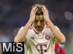 16.04.2025,  Fussball UEFA Championsleague 2024/2025: Viertelfinale Rckspiel, Inter Mailand - FC Bayern Mnchen, im Giuseppe Meazza Stadion (Mailand), Frust nach dem Ausscheiden, Thomas Mller (FC Bayern Mnchen) 

