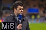 16.04.2025,  Fussball UEFA Championsleague 2024/2025: Viertelfinale Rckspiel, Inter Mailand - FC Bayern Mnchen, im Giuseppe Meazza Stadion (Mailand). Michael Ballack, am Spielfeldrand 