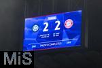 16.04.2025,  Fussball UEFA Championsleague 2024/2025: Viertelfinale Rckspiel, Inter Mailand - FC Bayern Mnchen, im Giuseppe Meazza Stadion (Mailand). Endstand nach 90 Minuten 2:2