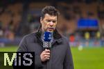 16.04.2025,  Fussball UEFA Championsleague 2024/2025: Viertelfinale Rckspiel, Inter Mailand - FC Bayern Mnchen, im Giuseppe Meazza Stadion (Mailand). Michael Ballack, am Spielfeldrand 