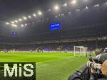 16.04.2025,  Fussball UEFA Championsleague 2024/2025: Viertelfinale Rckspiel, Inter Mailand - FC Bayern Mnchen, Innenansicht Stadion San Siro. Spielszene re: Torwart Jonas Urbig (FC Bayern Mnchen) 