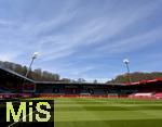 19.04.2025, Fussball 1. Bundesliga 2024/2025, 30. Spieltag, 1.FC Heidenheim - FC Bayern Mnchen, in der Voith-Arena Heidenheim. Das Stadion

