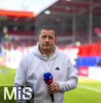 19.04.2025, Fussball 1. Bundesliga 2024/2025, 30. Spieltag, 1.FC Heidenheim - FC Bayern Mnchen, in der Voith-Arena Heidenheim. Sportvorstand Max Eberl (Bayern Mnchen) 