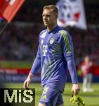 19.04.2025, Fussball 1. Bundesliga 2024/2025, 30. Spieltag, 1.FC Heidenheim - FC Bayern Mnchen, in der Voith-Arena Heidenheim. Torwart Daniel Peretz (FC Bayern Mnchen) 