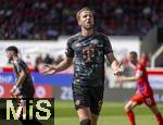 19.04.2025, Fussball 1. Bundesliga 2024/2025, 30. Spieltag, 1.FC Heidenheim - FC Bayern Mnchen, in der Voith-Arena Heidenheim. Harry Kane (FC Bayern Mnchen) unzufrieden.