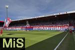 19.04.2025, Fussball 1. Bundesliga 2024/2025, 30. Spieltag, 1.FC Heidenheim - FC Bayern Mnchen, in der Voith-Arena Heidenheim. Bis zum letzten Atemzug alles fr den Fussballclub steht auf dem Fanbanner der Heidenheimer Fans 

