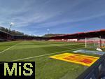 19.04.2025, Fussball 1. Bundesliga 2024/2025, 30. Spieltag, 1.FC Heidenheim - FC Bayern Mnchen, in der Voith-Arena Heidenheim. Stadion noch leer vor dem Spiel.