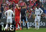 26.04.2025, Fussball 1. Bundesliga 2024/2025, 31. Spieltag,  FC Bayern Mnchen - 1.FSV Mainz 05, in der Allianz-Arena Mnchen. Harry Kane (FC Bayern Mnchen) unzufrieden.


