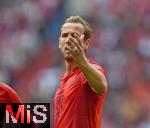 26.04.2025, Fussball 1. Bundesliga 2024/2025, 31. Spieltag,  FC Bayern Mnchen - 1.FSV Mainz 05, in der Allianz-Arena Mnchen. Harry Kane (FC Bayern Mnchen) unzufrieden



