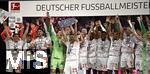 10.05.2025, Fussball 1. Bundesliga 2024/2025, 33. Spieltag, FC Bayern Mnchen - Borussia Mnchengladbach, in der Allianz-Arena Mnchen. der FC Bayern Feiert den Gewinn der Deutschen Meisterschaft, Thomas Mller (Bayern Mnchen) mit der Meisterschale

