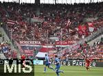 17.05.2025, Fussball 1. Bundesliga 2024/2025, 34. Spieltag,  TSG 1899 Hoffenheim - FC Bayern Mnchen, In der Pre-Zero-Arena Sinsheim. Die Bayern Fans in der Gegnerischen Kurve


